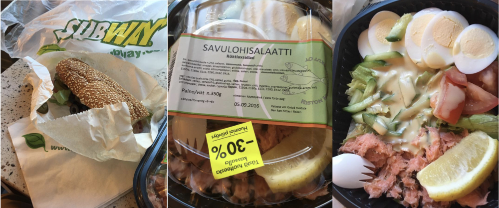 フィンランドの晩ごはん1日目